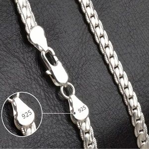 Brand new 925 sterling silver snake chain for men and women.